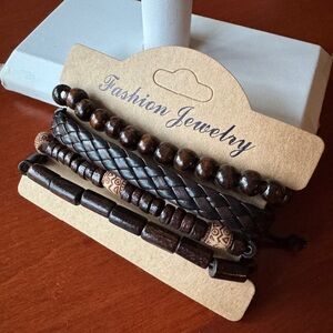 Brown Bracelets Set